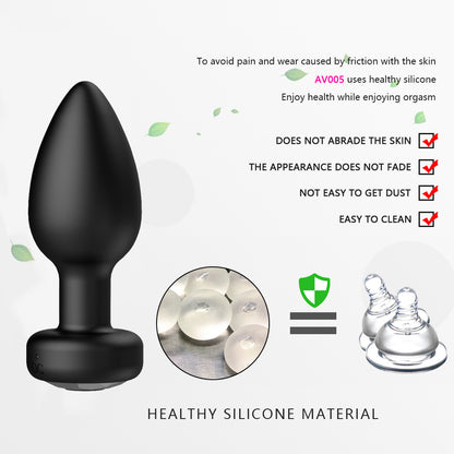 Wholesale 3Pcs Silicone Butt Plugs Training Kit with Remote Control